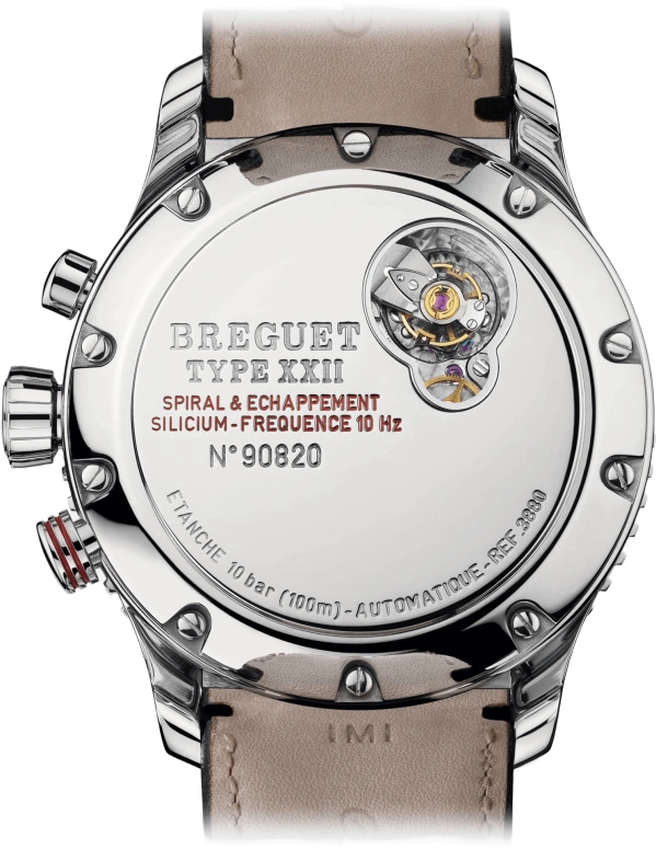 Breguet,Type XX - XXI - XXII 44mm,44mm,Stainless Steel,Black,Automatic,45hours,In-house Caliber,3880ST,3880ST/H2/3XV