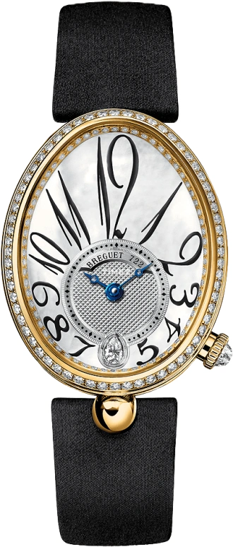 Breguet,Reine de Naples 36.50x28.45mm,36.50x28.45mm,White Gold,Silver White,Automatic,45hours,In-house Caliber,8918BA,8918BA/58/864/D00D