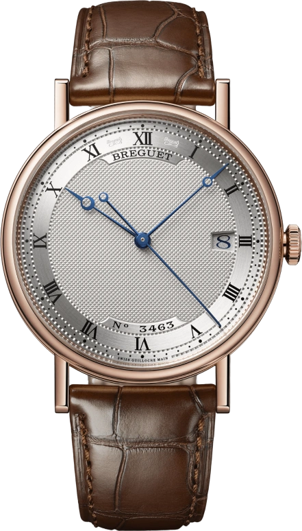 Breguet,Classique 38mm,38mm,Rose Gold,Silver,Automatic,Day,55hours,5177BR,5177BR/15/9V6