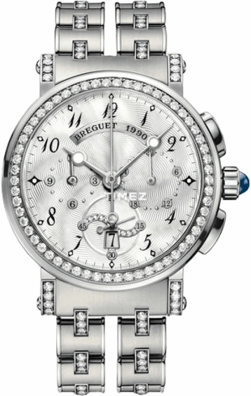 Breguet,Marine 34.60mm,34.60mm,White Gold,Silver White,Automatic,45hours,In-house Caliber,8828BB,8828BB/5D/BM1/DDD0