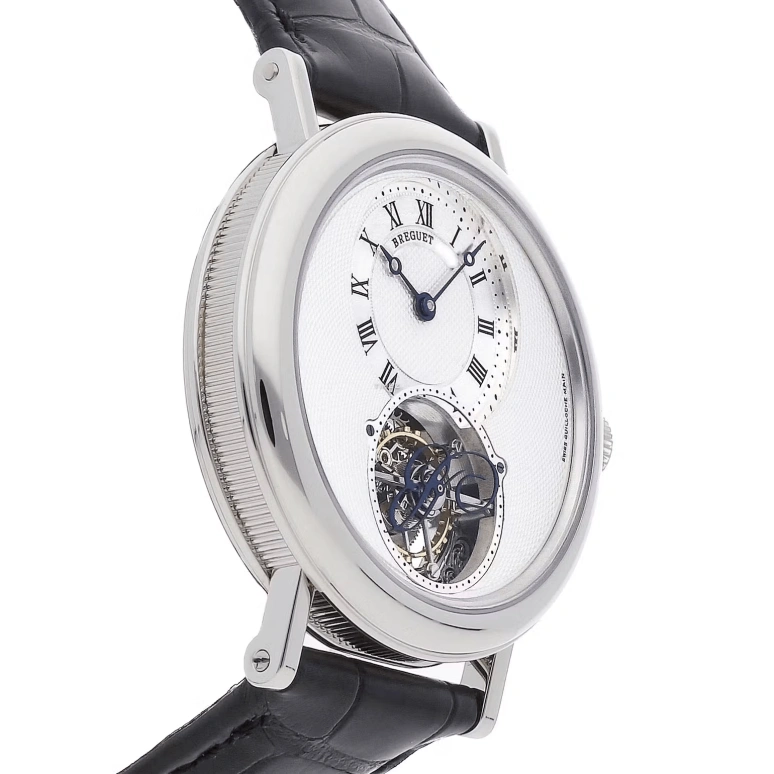 Breguet,Classique Complications 39mm,39mm,Platinum,Silver,Grey,Handwound,Tourbillon,In-house Caliber,5357PT,5357PT/1B/9V6