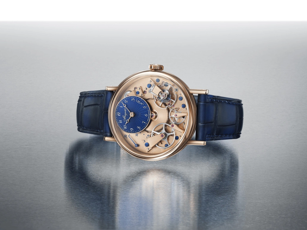 Breguet,Tradition 38mm,38mm,Breguet gold,Blue,Gold,Automatic,Retrograde,50hours,7035BH,7035BH/H2/9V6
