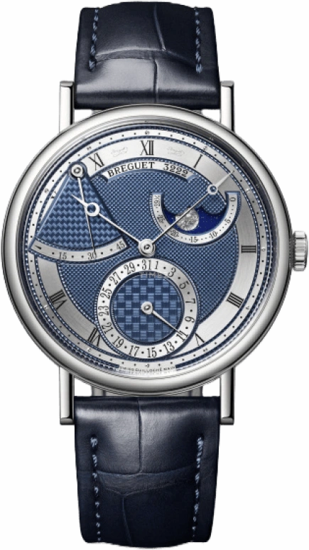 Breguet,Classique 39mm,39mm,White Gold,Blue,Automatic,Moonphase,Day,Power Reserve Indicator,7137BB,7137BB/Y5/9VU