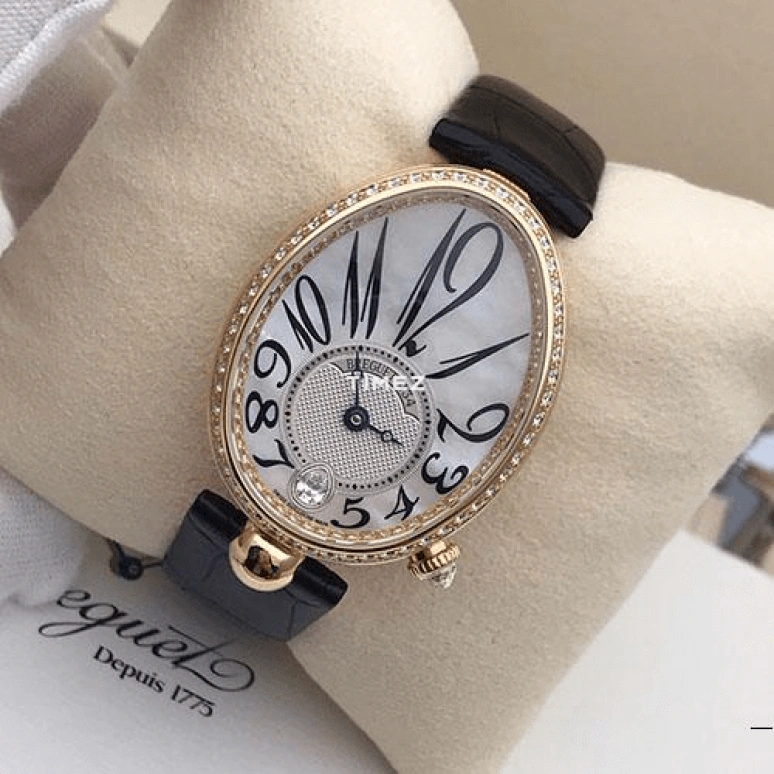 Breguet,Reine de Naples 36.50x28.45mm,36.50x28.45mm,White Gold,Silver White,Automatic,45hours,In-house Caliber,8918BA,8918BA/58/864/D00D