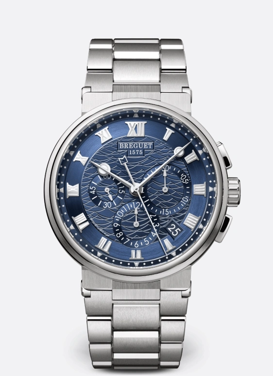 Breguet,Marine 42.30mm,42.30mm,White Gold,Blue,Automatic,Chronograph,Day,Flyback,5527BB,5527BB/Y2/BW0