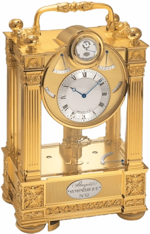 Breguet,Other 0mm,0mm,Bronze,White,Handwound,Moonphase,Day,Thermometer,Sympathique clock