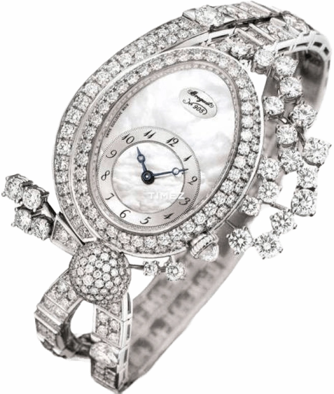Breguet,High Jewellery 34x27.40mm,34x27.40mm,White Gold,Silver White,Automatic,38hours,In-house Caliber,GJE21BB20,GJE21BB20.8924/D01