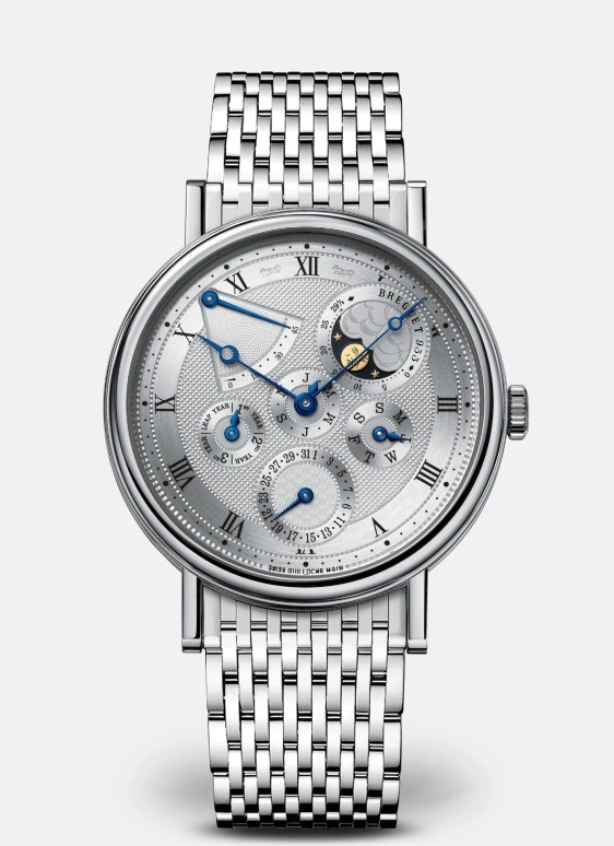 Breguet,Classique 39mm,39mm,White Gold,Silver,Automatic,Moonphase,Perpetual Calendar,Leap Year,Month,45hours,In-house Caliber,5327BB,5327BB/1E/BV0