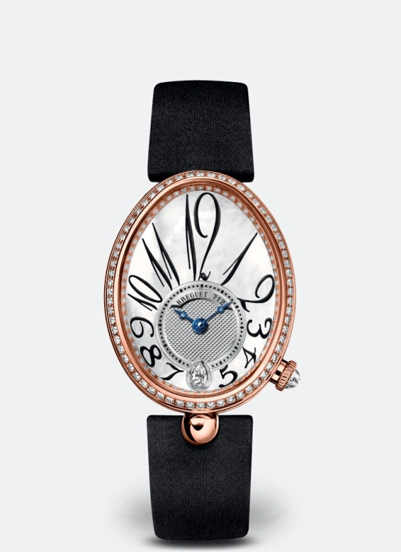 Breguet,Reine de Naples 36.50x28.45mm,36.50x28.45mm,Rose Gold,Silver White,Automatic,44hours,In-house Caliber,8918BR,8918BR/58/864/D00D