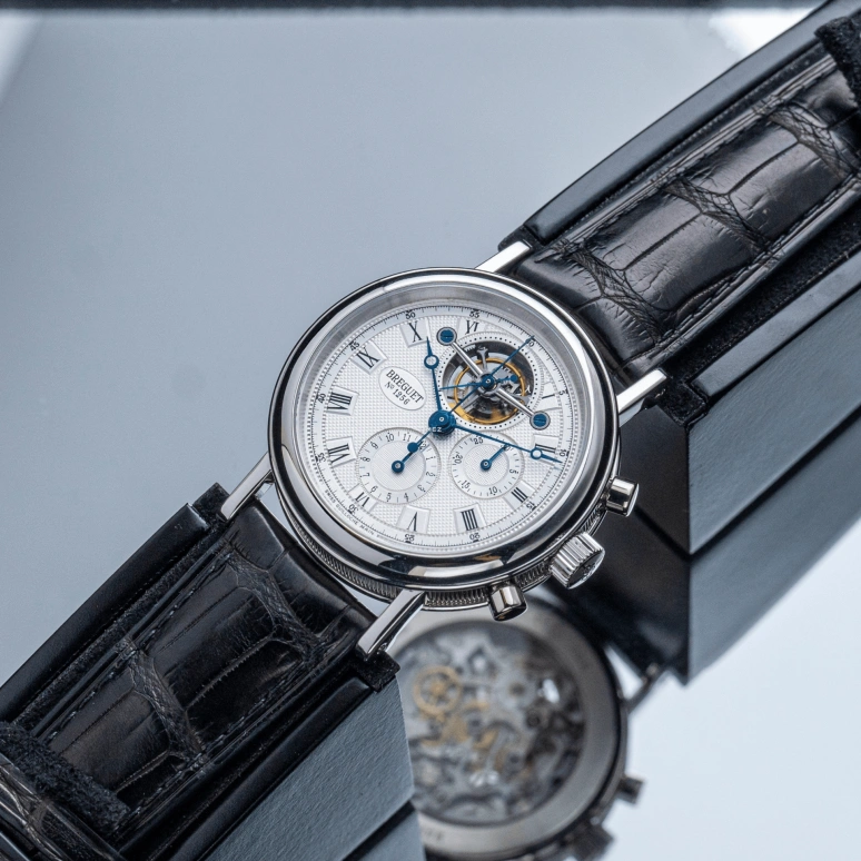 Breguet,Classique Complications 38.20mm,38.20mm,Platinum,White,Handwound,Chronograph,Tourbillon,3577PT,3577PT/15/9V6