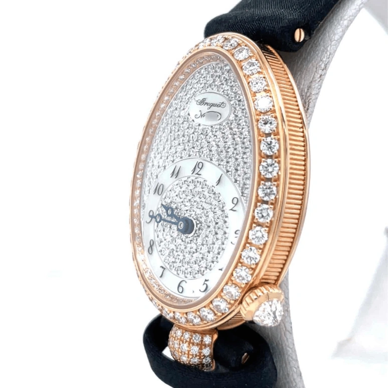 Breguet,Reine de Naples 33x24.95mm,33x24.95mm,Rose Gold,Silver,Grey,Automatic,38hours,In-house Caliber,8928BR,8928BR/8D/844/DD0D