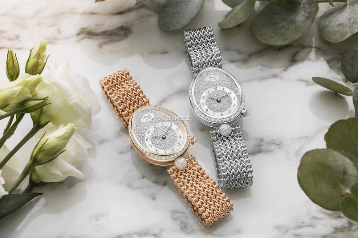 Breguet,Reine de Naples 28.50mm,28.50mm,White Gold,Silver,Automatic,45hours,In-house Caliber,8938BB,8938BB/8D/J20 D0
