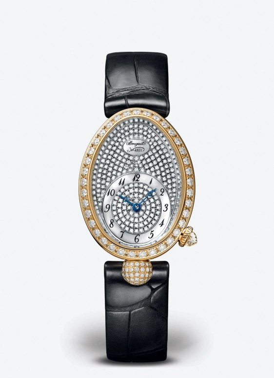 Breguet,Reine de Naples 33x24.95mm,33x24.95mm,Yellow Gold,Silver White,Automatic,38hours,In-house Caliber,8928BA,8928BA/8D/944/DD0D3L