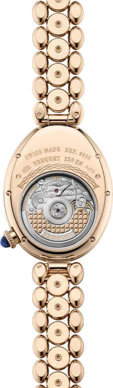 Breguet,Reine de Naples 28.50mm,28.50mm,Breguet gold,White,Automatic,Moonphase,45hours,9935BH,9935BH/5W/J40 D0