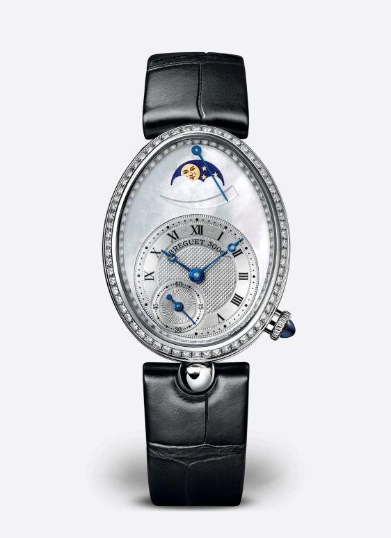 Breguet,Reine de Naples 36.50x28.48mm,36.50x28.48mm,White Gold,Silver White,Automatic,In-house Caliber,Sapphire,Crystal Glass,8908BB,8908BB/52/964/D00D3L