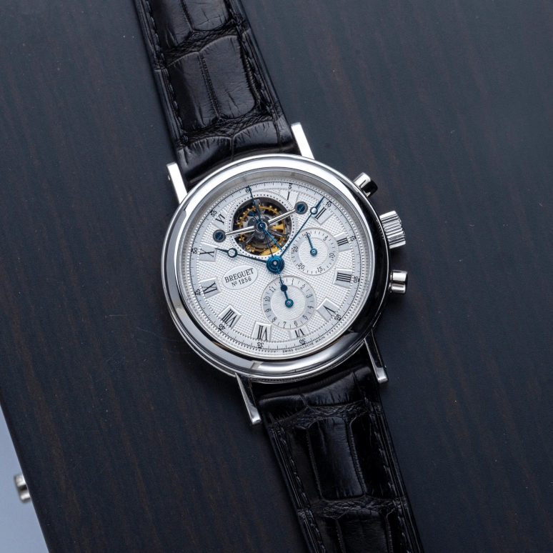 Breguet,Classique Complications 38.20mm,38.20mm,Platinum,White,Handwound,Chronograph,Tourbillon,3577PT,3577PT/15/9V6