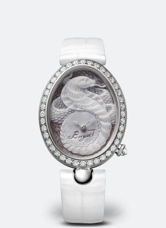 Breguet,Reine de Naples 40x31.95mm,40x31.95mm,White Gold,Automatic,44hours,In-house Caliber,8958BB,8958BB/55/974 13/D00D