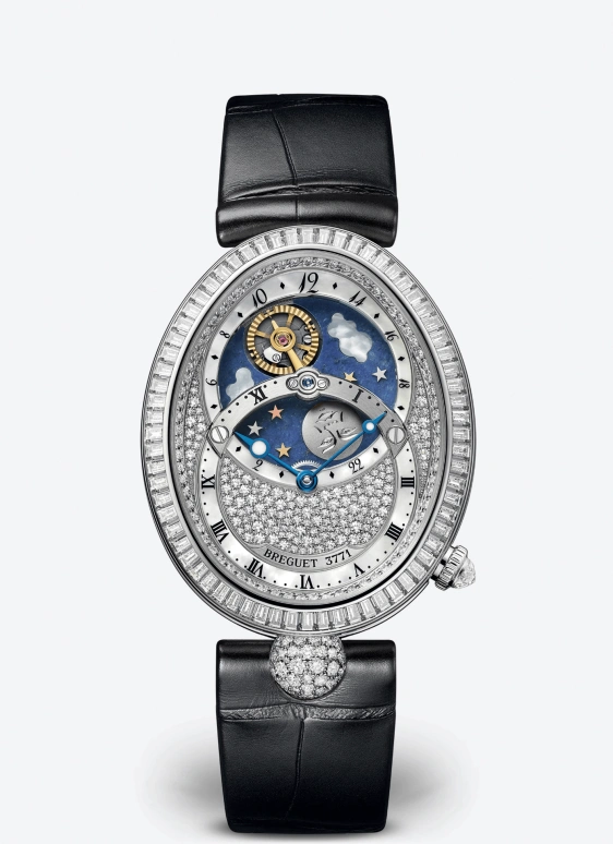 Breguet,Reine de Naples 42.05x34mm,42.05x34mm,White Gold,Automatic,57hours,In-house Caliber,8999BB,8999BB/8D/974/DD0D