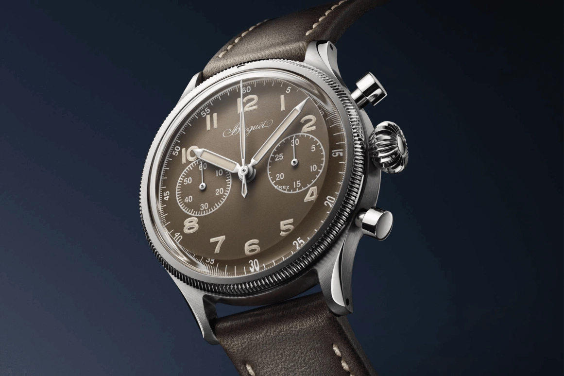 Breguet,Type XX - XXI - XXII 38.30mm,38.30mm,Stainless Steel,Bronze,Copper,Handwound,Chronograph,45hours,2055ST,2055ST/Z5/398