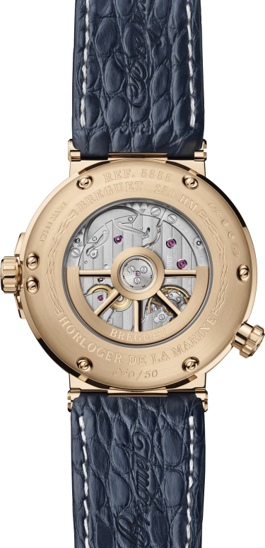Breguet,Marine 43.90mm,43.90mm,Breguet gold,Blue,Automatic,Day,World Time,5555BH,5555BH/YS/9WV