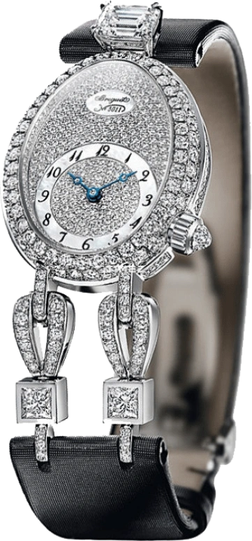 Breguet,High Jewellery 33.20x26.15mm,33.20x26.15mm,White Gold,Silver,Automatic,38hours,In-house Caliber,GJE23BB20,GJE23BB20.8924/D01
