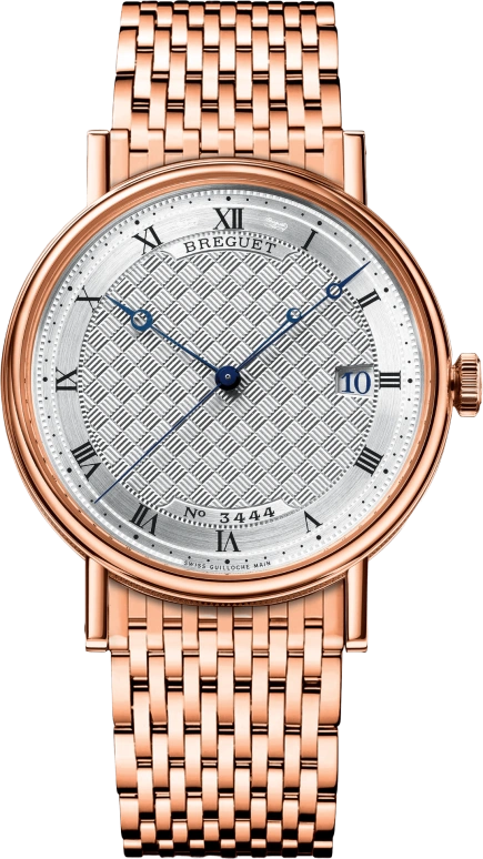Breguet,Classique 38mm,38mm,Rose Gold,Silver,Automatic,Day,55hours,5177BR,5177BR/12/RV0