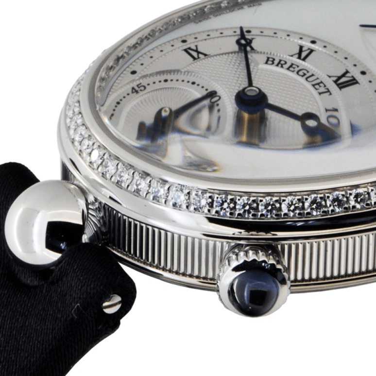 Breguet,Reine de Naples 36.50x28.45mm,36.50x28.45mm,White Gold,White,Automatic,In-house Caliber,Sapphire,Crystal Glass,8908BB,8908BB/52/864/D00D