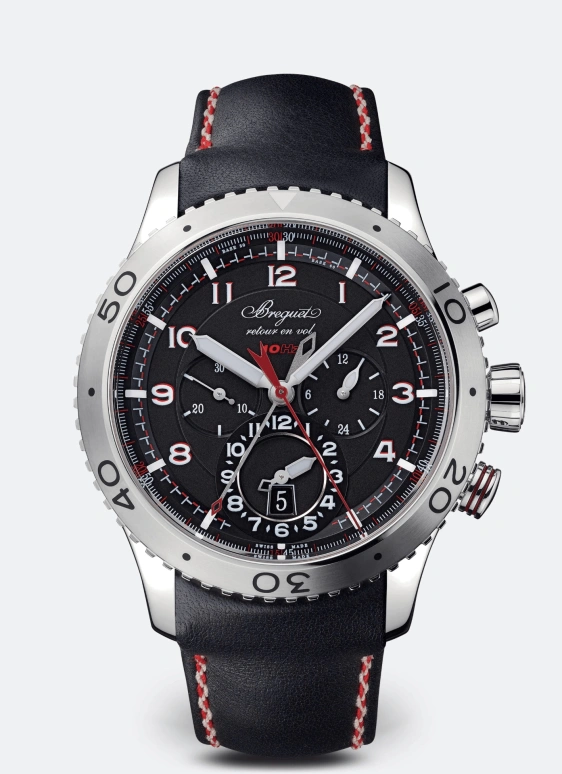 Breguet,Type XX - XXI - XXII 44mm,44mm,Stainless Steel,Black,Automatic,45hours,In-house Caliber,3880ST,3880ST/H2/3XV