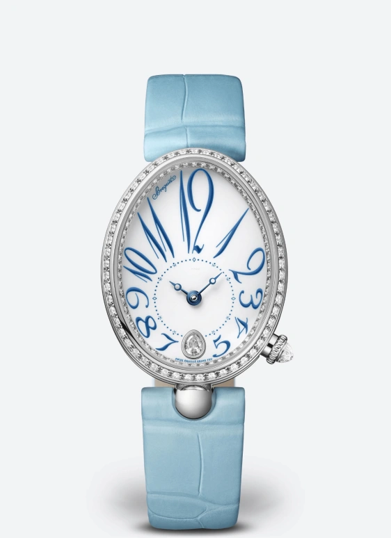 Breguet,Reine de Naples 36.50x28.45mm,36.50x28.45mm,White Gold,White,Automatic,45hours,In-house Caliber,8918BB,8918BB/28/964/D00D