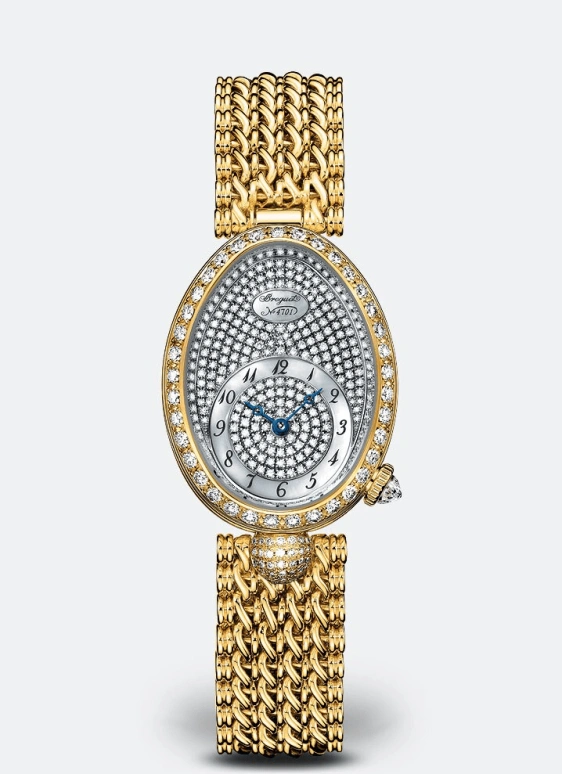 Breguet,Reine de Naples 24.95x33mm,24.95x33mm,Yellow Gold,Silver,Automatic,38hours,In-house Caliber,8928BA,8928BA/8D/J20/DD00