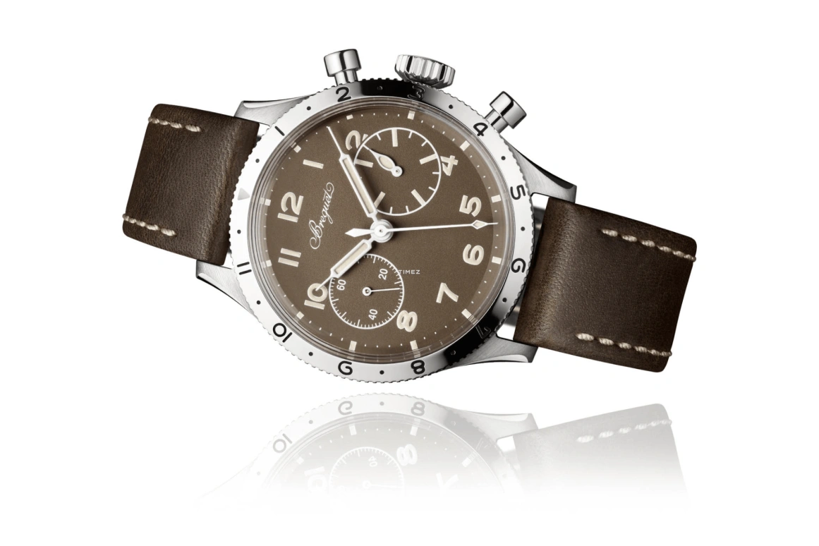 Breguet,Type XX - XXI - XXII 38.30mm,38.30mm,Stainless Steel,Bronze,Handwound,Chronograph,45hours,2065ST,2065ST/Z5/398