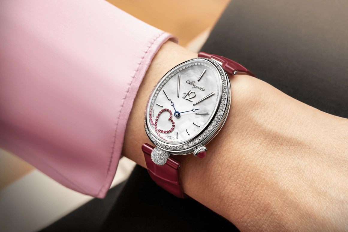 Breguet,Reine de Naples 28.50mm,28.50mm,White Gold,Silver,Automatic,45hours,In-house Caliber,9915BB,9915BB/58/964 D0