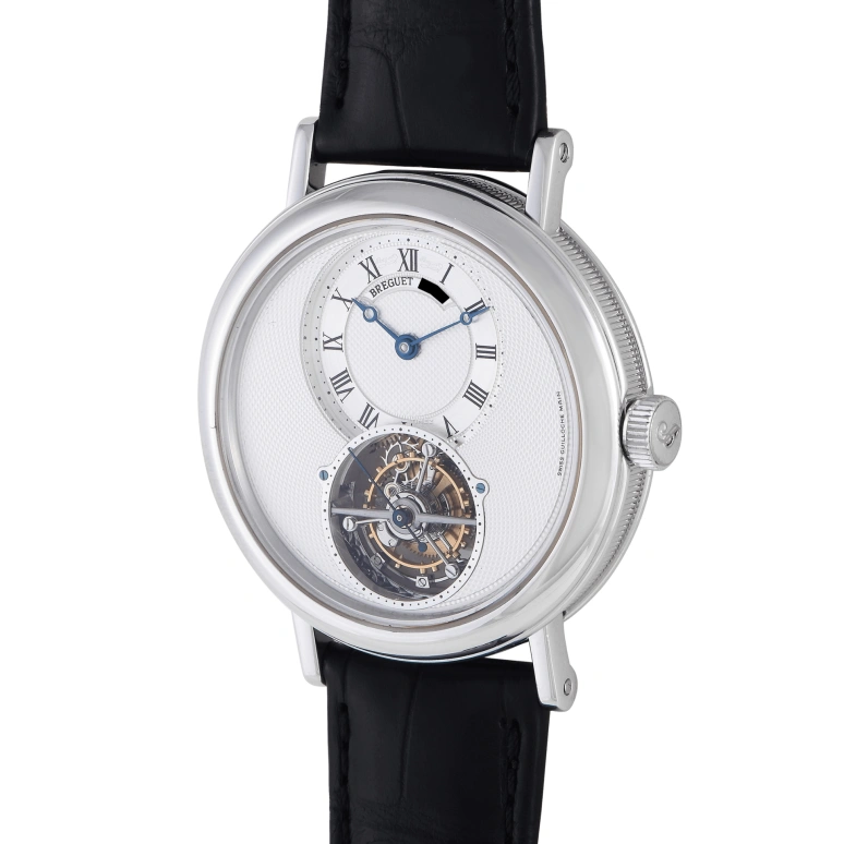 Breguet,Classique Complications 39mm,39mm,Platinum,Silver,Grey,Handwound,Tourbillon,In-house Caliber,5357PT,5357PT/1B/9V6