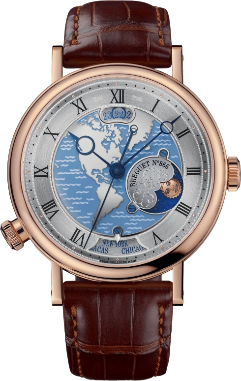 Breguet,Classique 43mm,43mm,Rose Gold,Blue,Automatic,Date,55hours,5717BR,5717BR/US/9ZU