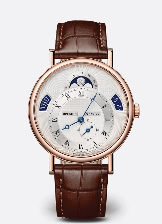 Breguet,Classique 39mm,39mm,Rose Gold,Silver,Automatic,Moonphase,Date,Day,7337BR,7337BR/12/9VU