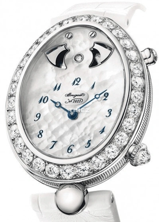 Breguet,Reine de Naples 38.45x30.40mm,38.45x30.40mm,White Gold,White,Automatic,Minute Repeater,In-house Caliber,8978BB,8978BB/58/974/D00D3L