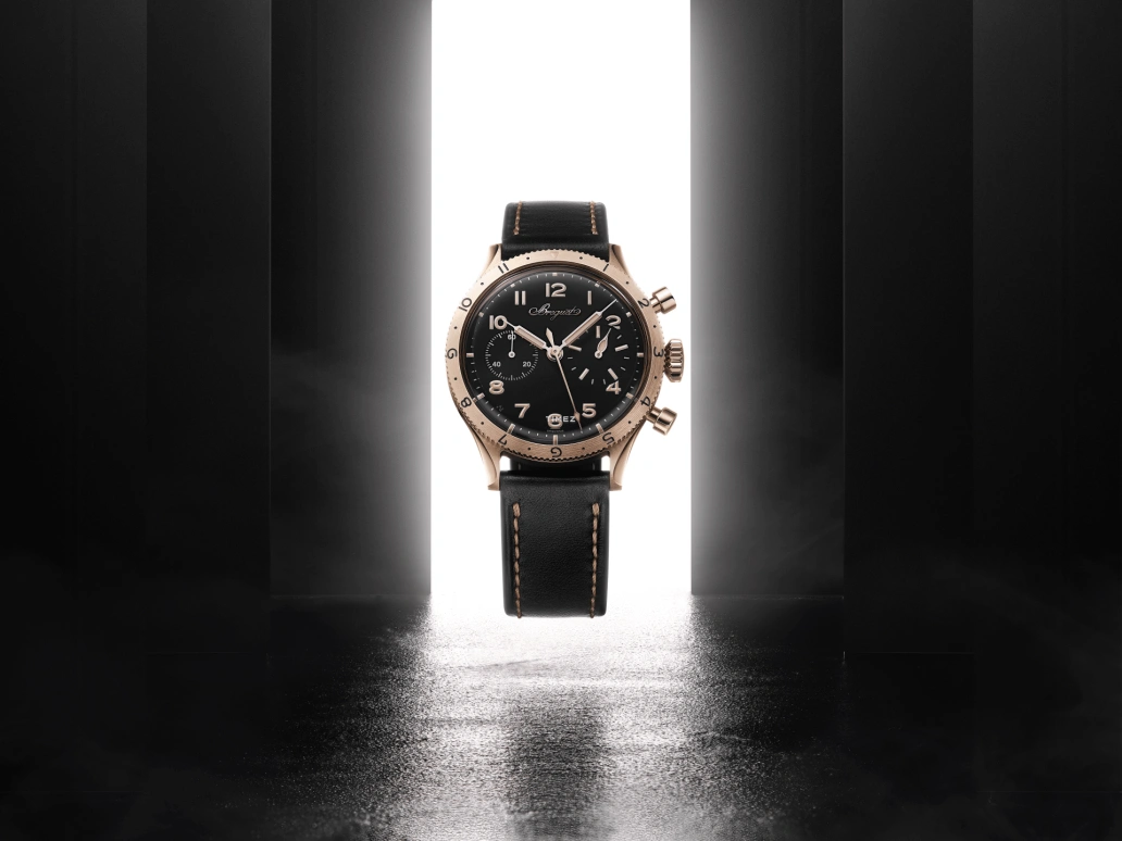 Breguet,Type XX - XXI - XXII 38.30mm,38.30mm,Breguet gold,Black,Handwound,Chronograph,Flyback,2075BH,2075BH/99/398