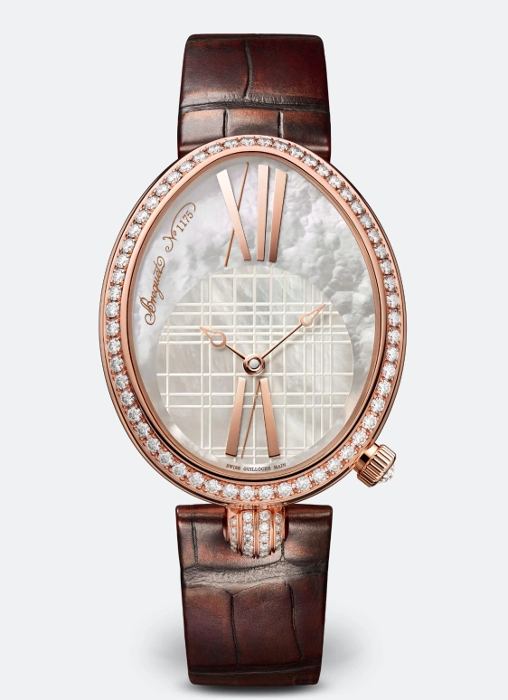 Breguet,Reine de Naples 43x34.95mm,43x34.95mm,Rose Gold,White,Automatic,38hours,In-house Caliber,8965BR,8965BR/5W/986/DD0D