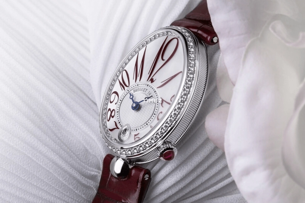 Breguet,Reine de Naples 28.50mm,28.50mm,White Gold,Silver,Automatic,45hours,In-house Caliber,8918BB,8918BB/5P/964 D00D