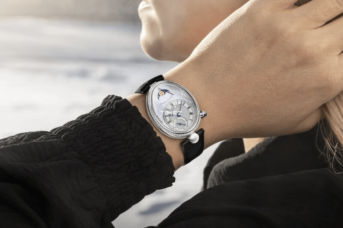 Breguet,Reine de Naples 30.50mm,30.50mm,White Gold,Silver,Blue,Automatic,Moonphase,Power Reserve Indicator,8909BB,8909BB/VD/964 D00D
