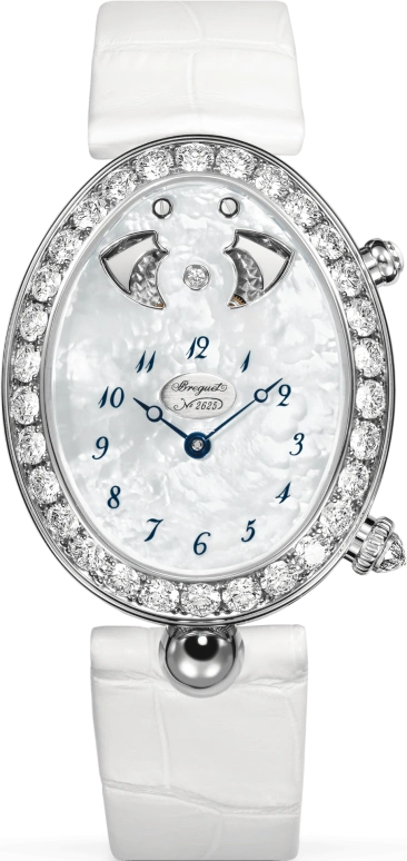Breguet,Reine de Naples 31.10mm,31.10mm,White Gold,Silver White,Automatic,Minute Repeater,70hours,8978BB,8978BB/58/974 D00D