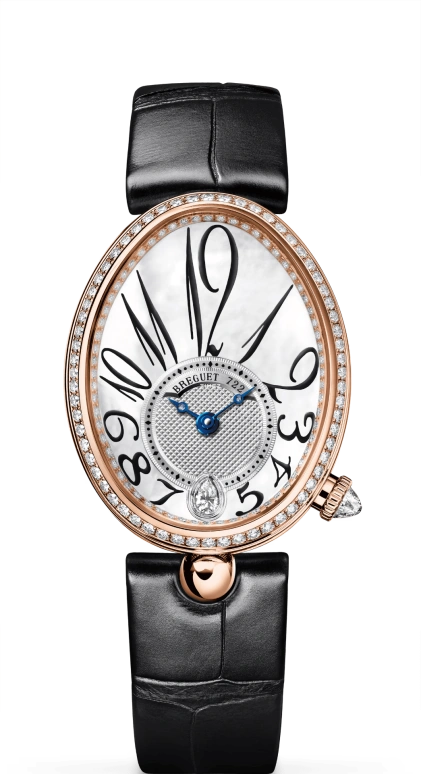 Breguet,Reine de Naples 28.50mm,28.50mm,Rose Gold,White,Automatic,45hours,In-house Caliber,8918BR,8918BR/58/964 D00D