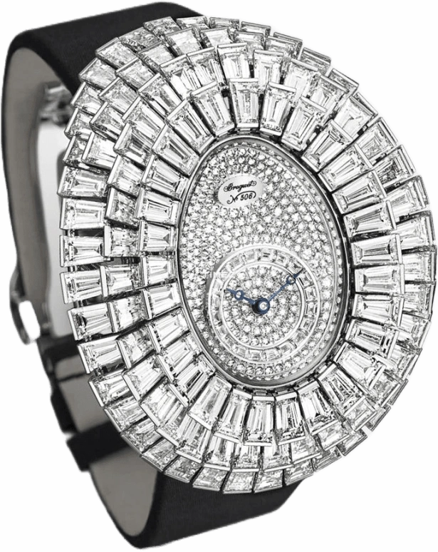 Breguet,High Jewellery 33x24.95mm,33x24.95mm,White Gold,Silver,Automatic,38hours,In-house Caliber,GJE25BB20,GJE25BB20.8989/D3L