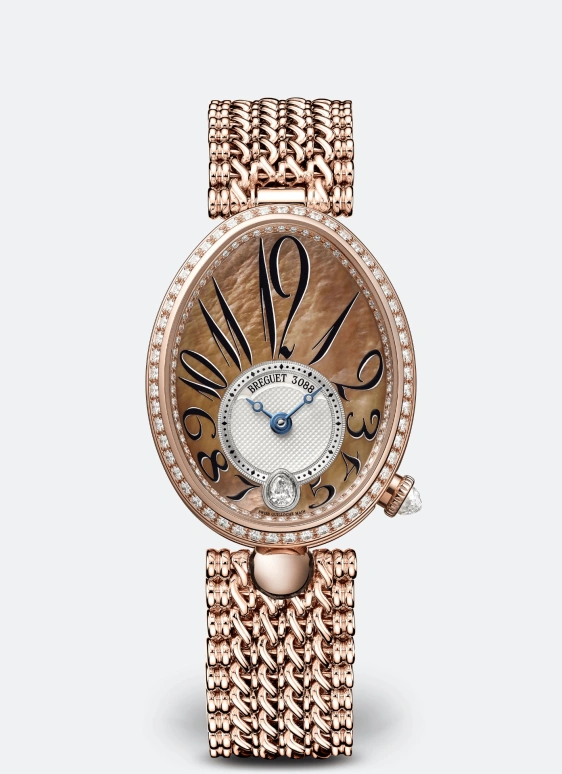 Breguet,Reine de Naples 36.50x28.45mm,36.50x28.45mm,Rose Gold,Automatic,45hours,In-house Caliber,8918BR,8918BR/5T/J20/D000