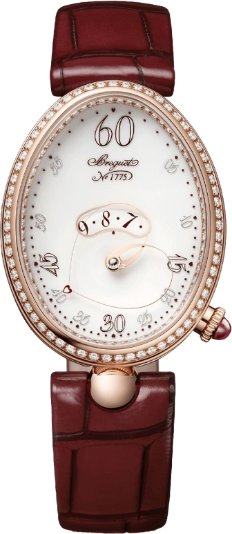 Breguet,Reine de Naples 36.50mm,36.50mm,Rose Gold,White,Automatic,40hours,In-house Caliber,9825BR,9825BR/S8/964/D00D