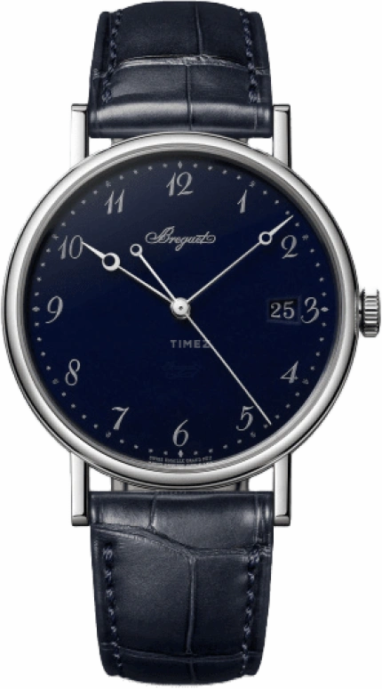 Breguet,Classique 38mm,38mm,White Gold,Blue,Automatic,Day,55hours,5177BB,5177BB/2Y/9V6