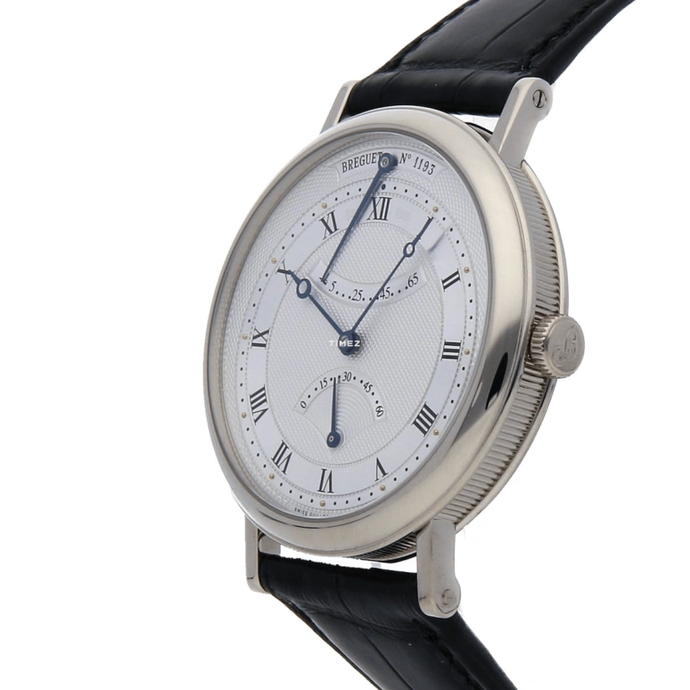Breguet,Classique 39mm,39mm,White Gold,Silver,Grey,Automatic,Power Reserve Indicator,Flyback,Retrograde,5207BB,5207BB/12/9V6