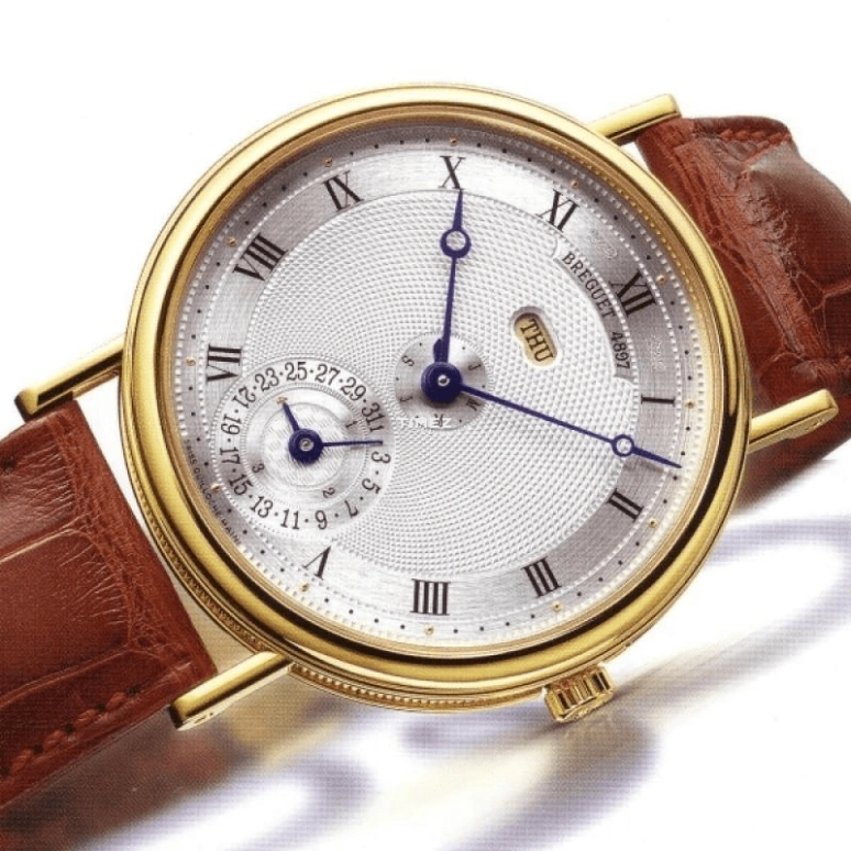 Breguet,Classique 35.50mm,35.50mm,Yellow Gold,Silver,Automatic,Perpetual Calendar,Leap Year,Month,Date,46hours,In-house Caliber,7717BA,7717BA/1E/986
