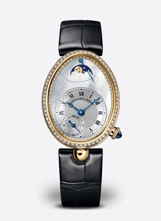 Breguet,Reine de Naples 36.50x28.48mm,36.50x28.48mm,Yellow Gold,Silver White,Automatic,In-house Caliber,Sapphire,Crystal Glass,8908BA,8908BA/52/964/D00D3L