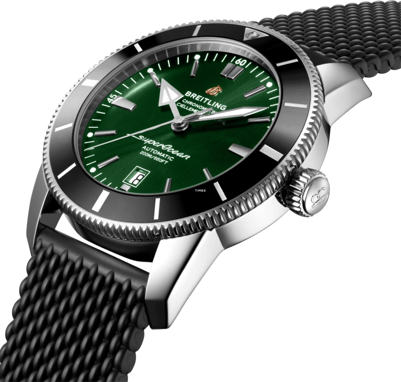 Breitling,Superocean 46mm,46mm,Stainless Steel,Green,Automatic,Day,Sapphire,Crystal Glass,AB2020121L1S1